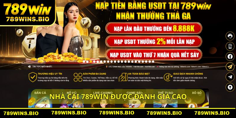 Nhà cái 789win được cộng đồng game thủ đánh giá cao